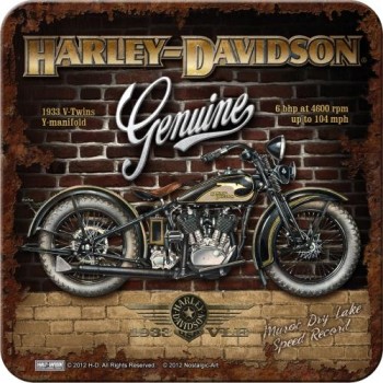 Металлическая подставка Nostalgic-Art "Harley-Davidson Genuine" (46104)